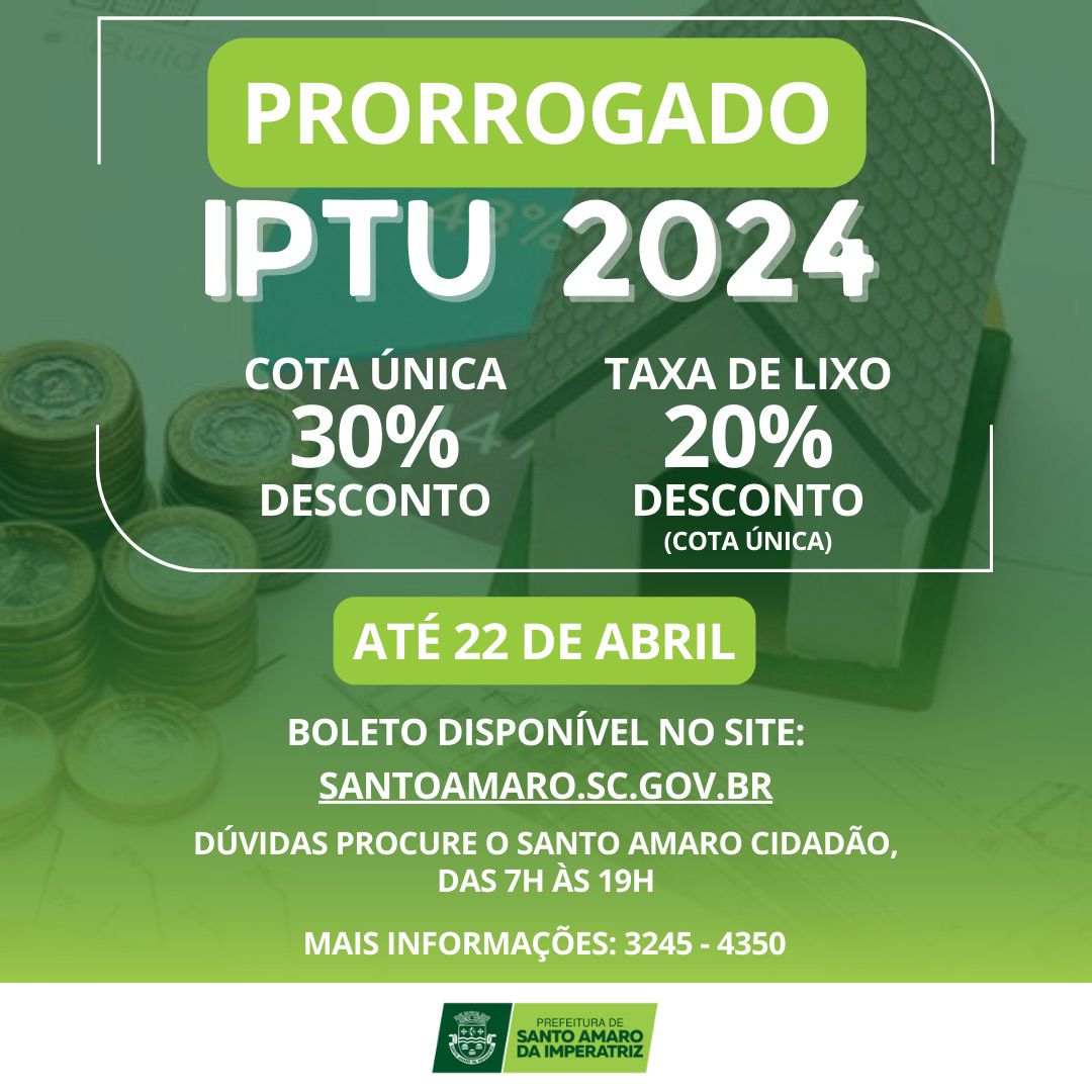 PRORROGADO IPTU 2024
